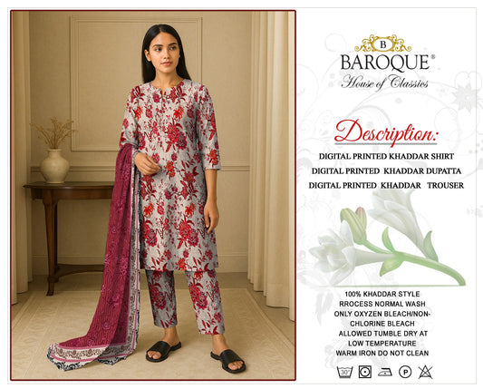 3pc Khaddar Baroque-AS013