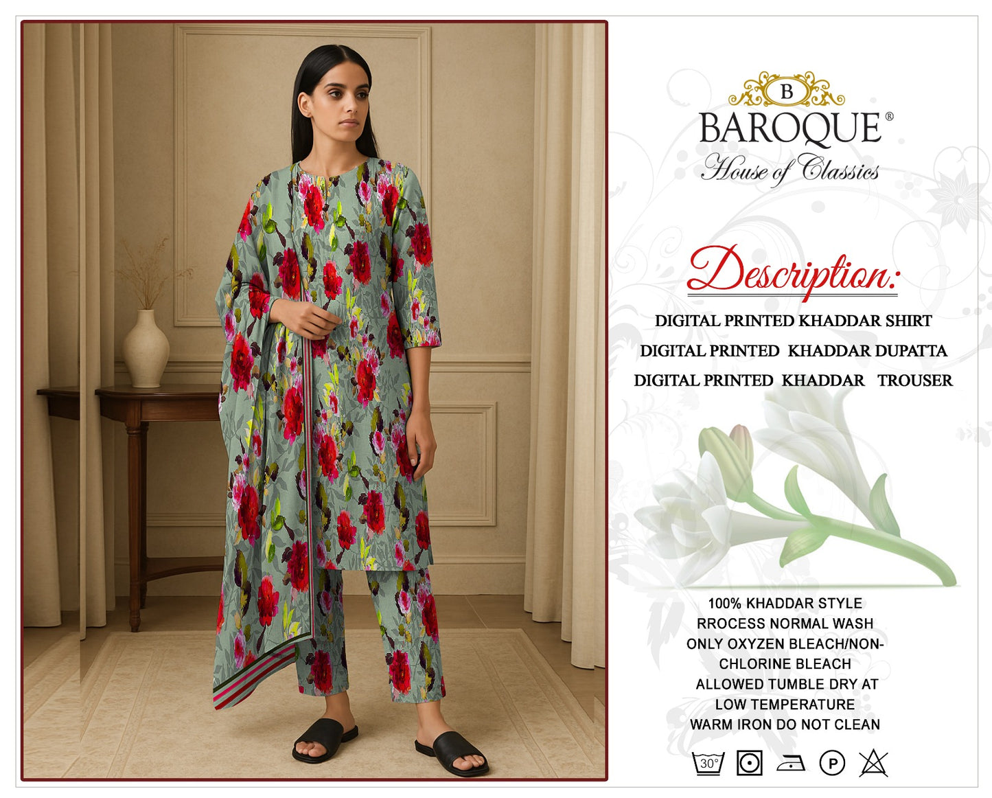 3pc Khaddar Baroque-AS014