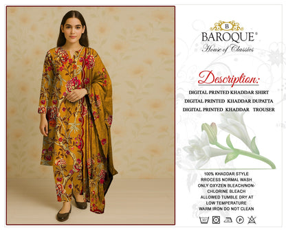 3pc Khaddar Baroque-AS015
