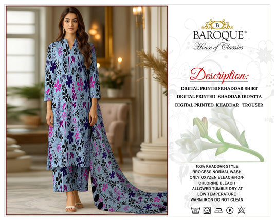 3pc Khaddar Baroque-AS018