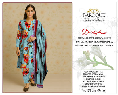 3pc Khaddar Baroque-AS020