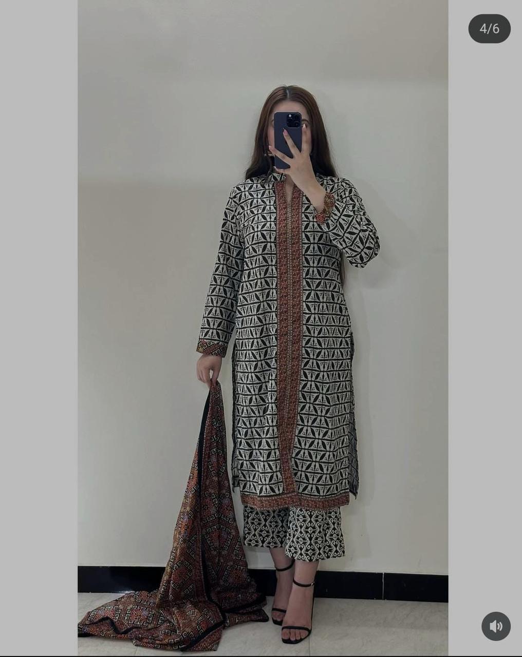 3pc Khaddar Bin Saeed-AH018