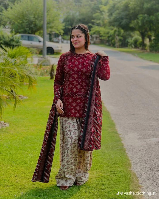 3pc Khaddar Bin Saeed-AH014