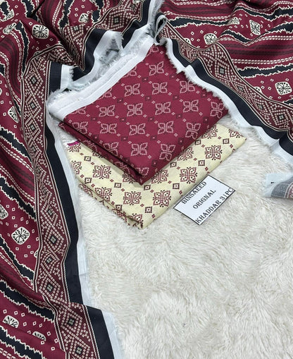 3pc Khaddar Bin Saeed-AH014