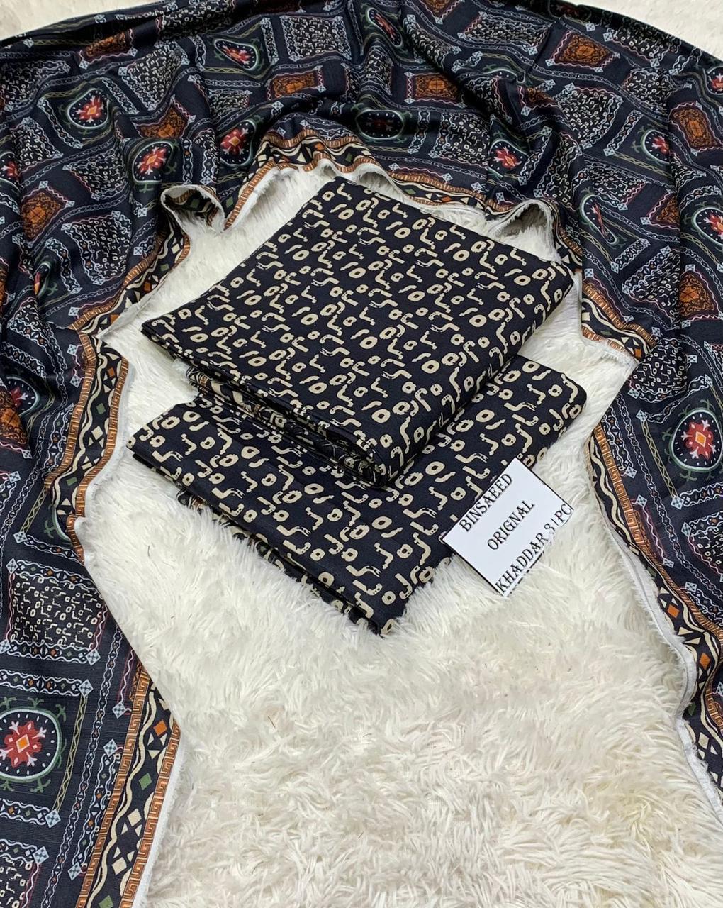 3pc Khaddar Bin Saeed-AH012