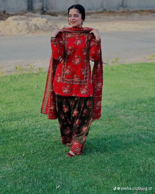 3pc Khaddar Bin Saeed-AH010