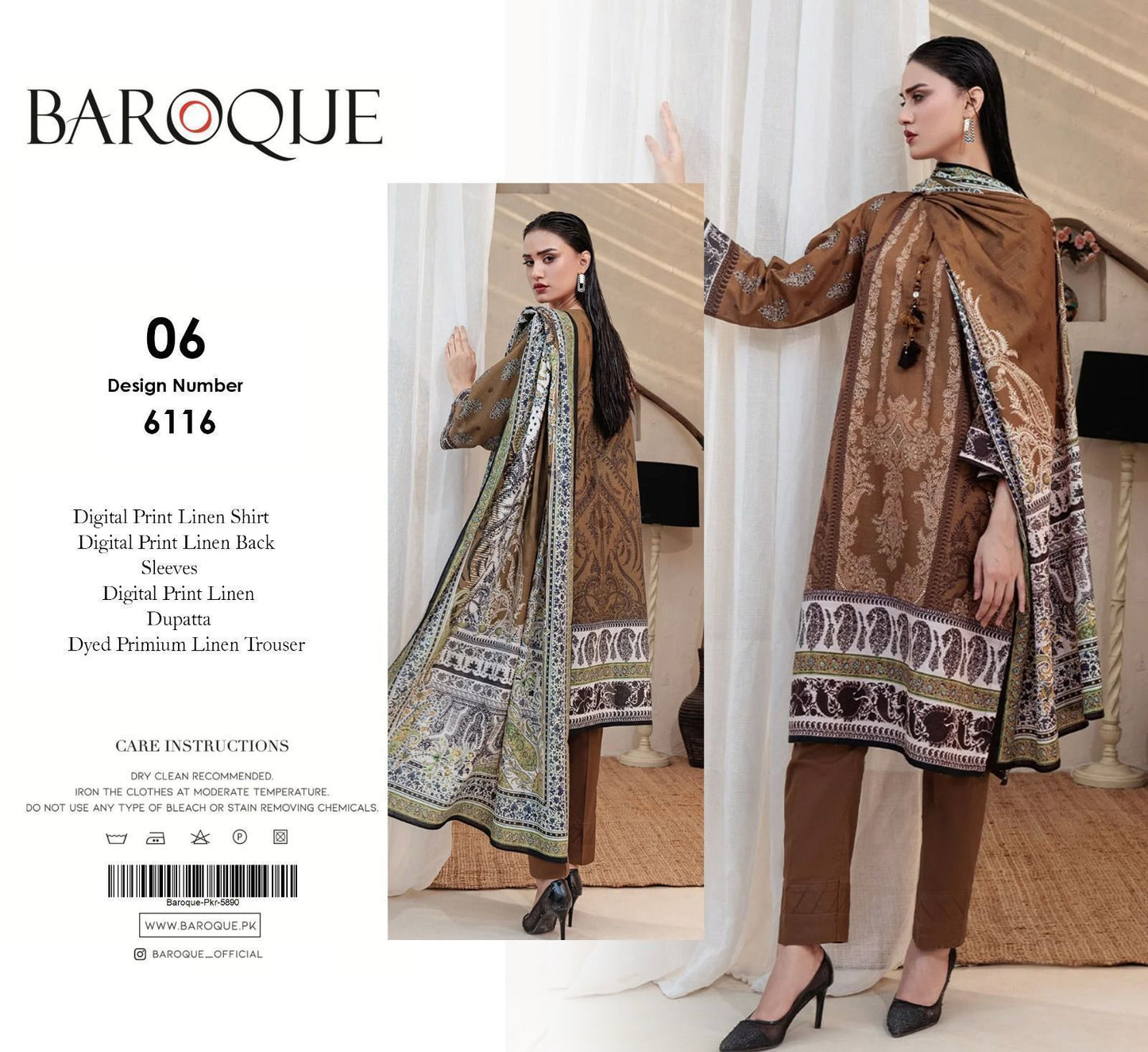 3pc Premium Linen-ZI009