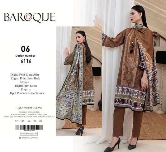 3pc Premium Linen-ZI009