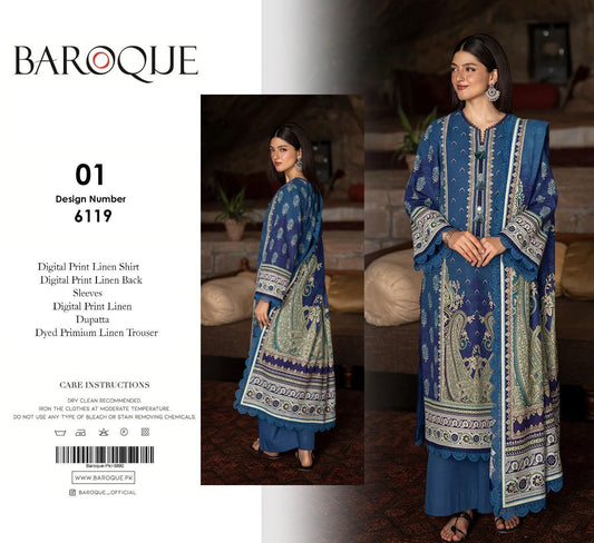 3pc Premium Linen-ZI010