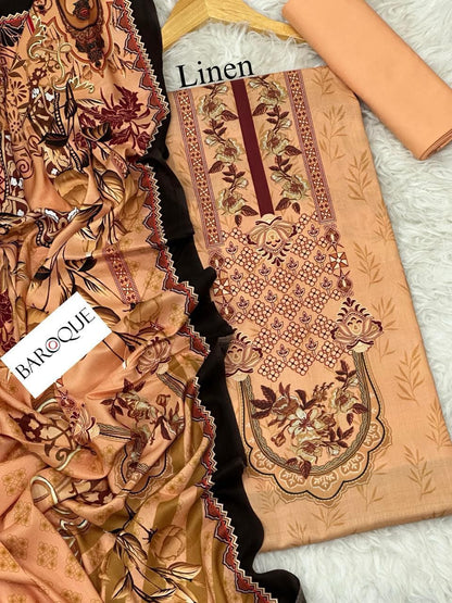 3pc Premium Linen-ZI012