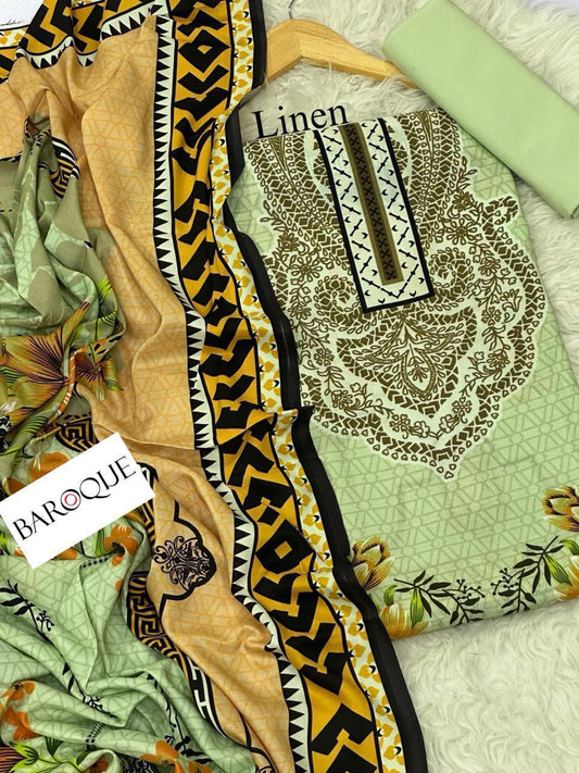 3pc Premium Linen-ZI011