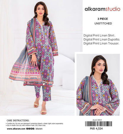 3pc Premium Linen-ZI016