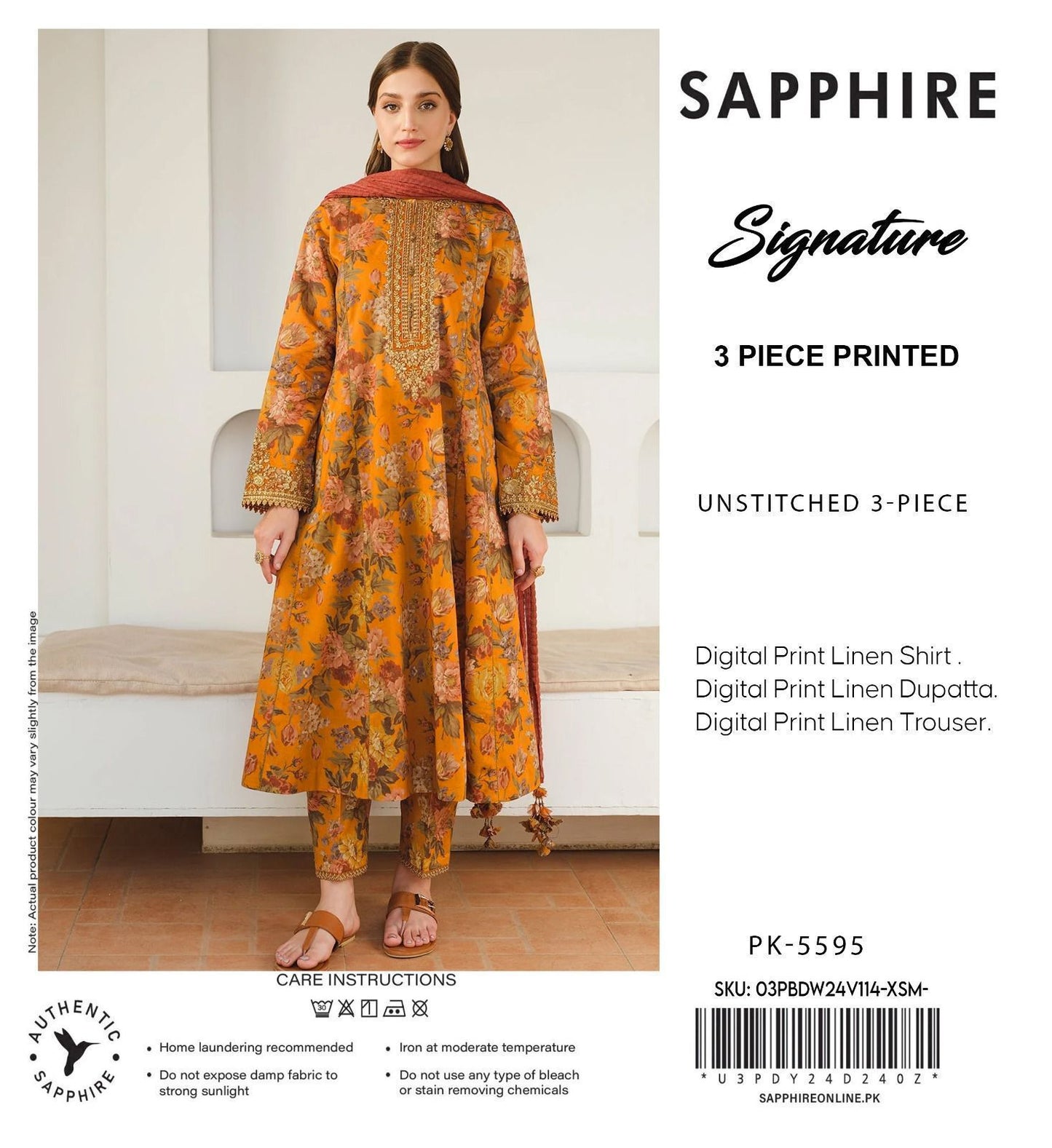 3pc Premium Linen-ZI017