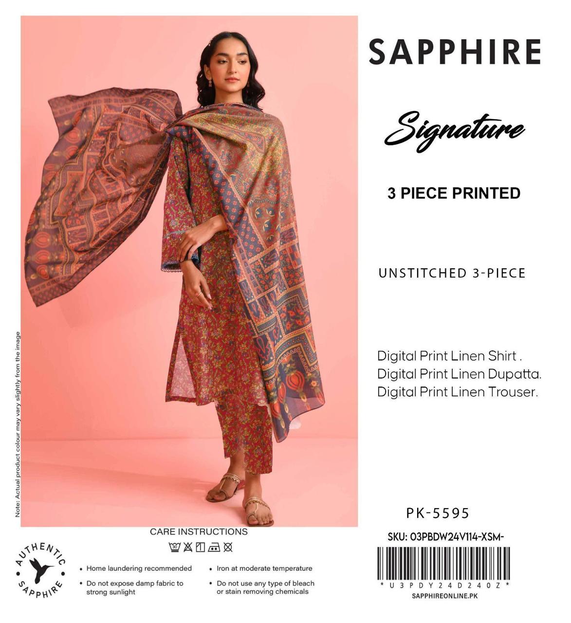 3pc Premium Linen-ZI020