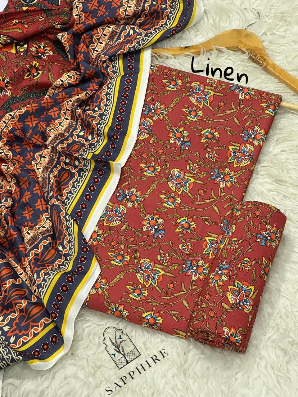 3pc Premium Linen-ZI020