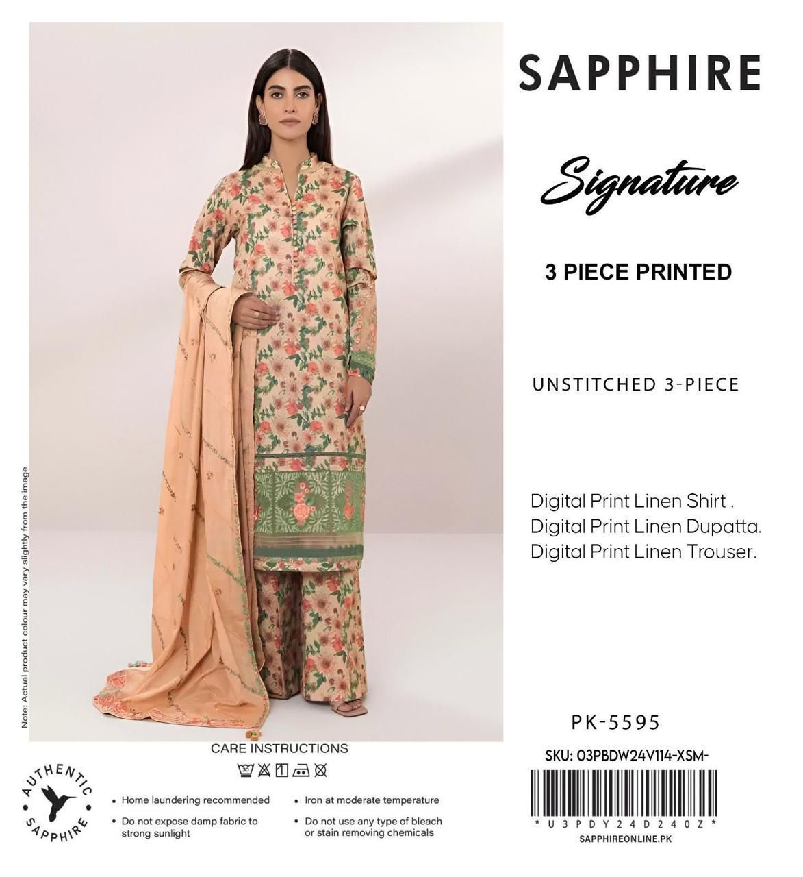 3pc Premium Linen-ZI025