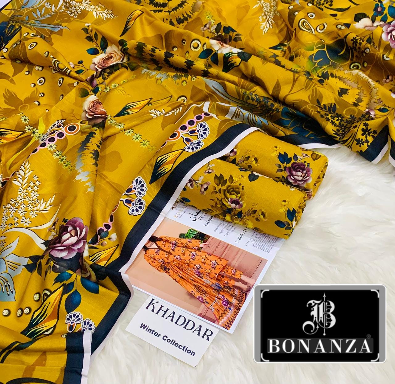 3pc Khaddar Bonanza-EM003