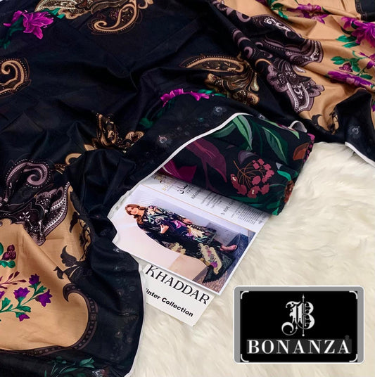 3pc Khaddar Bonanza-EM004