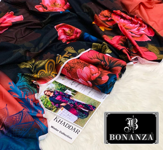 3pc Khaddar Bonanza-EM007