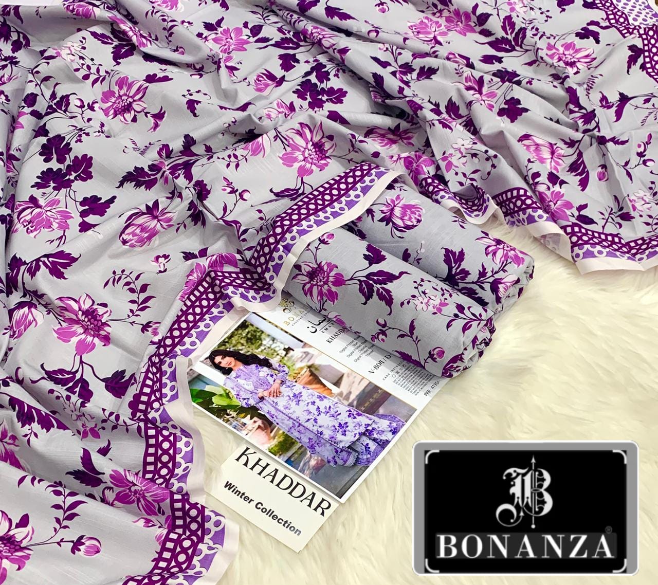 3pc Khaddar Bonanza-EM008