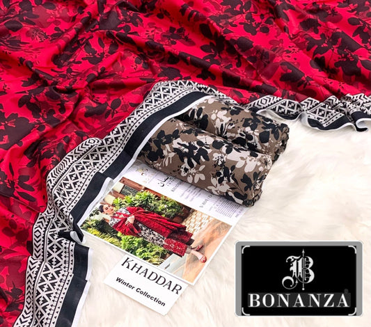 3pc Khaddar Bonanza-EM018