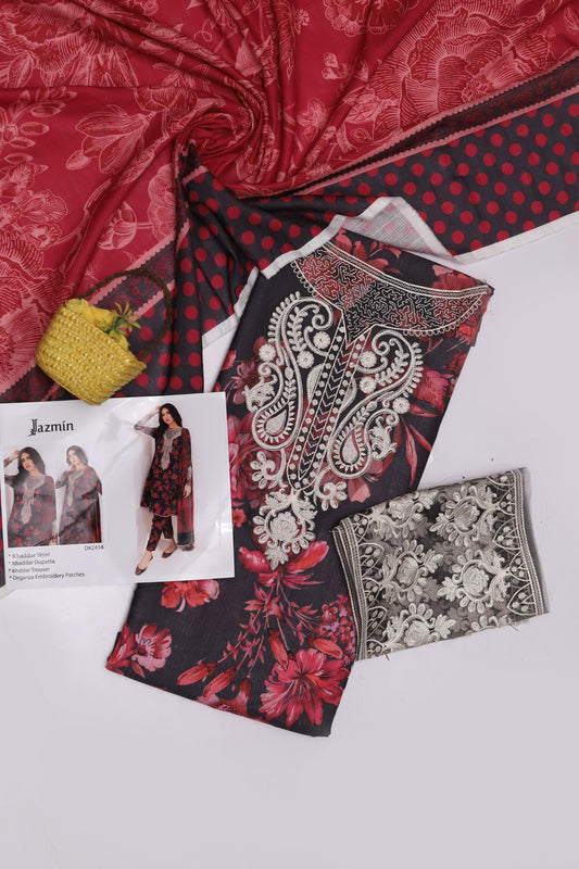 3pc Dhanak Branded-SD019