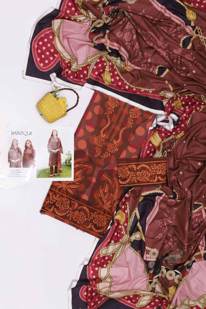 3pc Dhanak Baroque-SD013