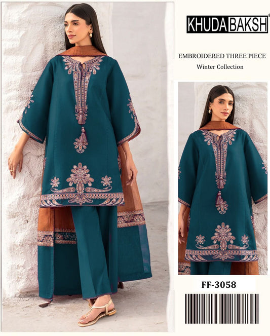 3pc Dhanak Khudabaksh-FF265