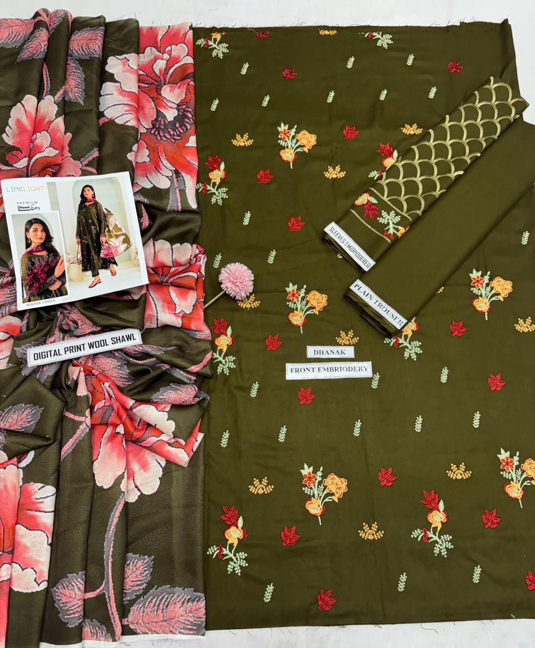 3pc Dhanak Limelight-AL250