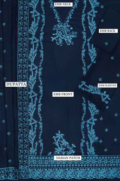 3pc Dhanak Maria B-SD003