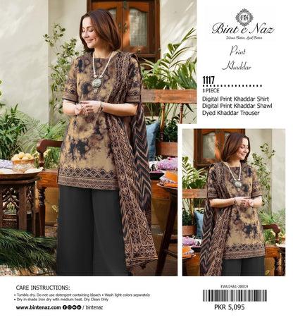 3pc Khaddar Bint e Naaz-ZI006