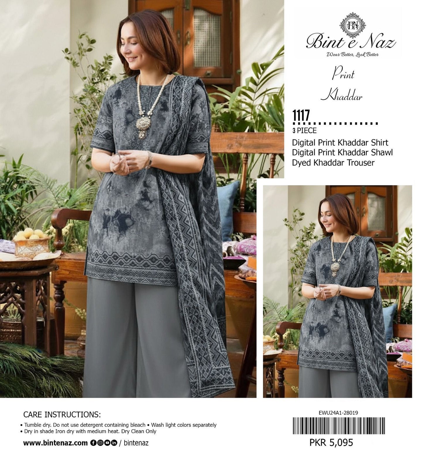 3pc Khaddar Bint e Naaz-ZI008