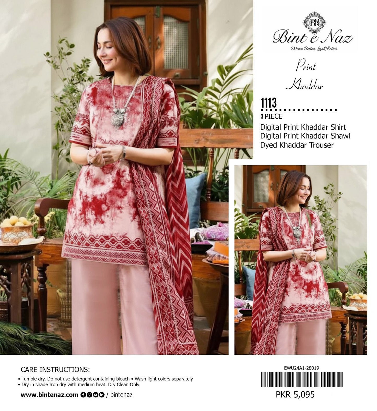 3pc Khaddar Bint e Naaz-ZI001