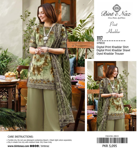 3pc Khaddar Bint e Naaz-ZI002