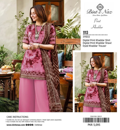 3pc Khaddar Bint e Naaz-ZI003