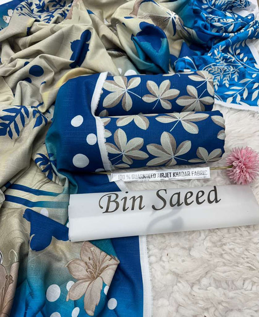 3pc Khaddar Bin Saeed-FF002