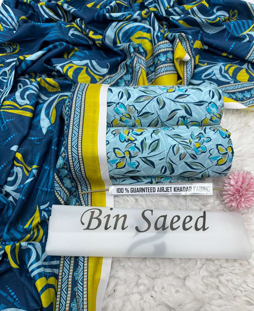 3pc Khaddar Bin Saeed-FF003