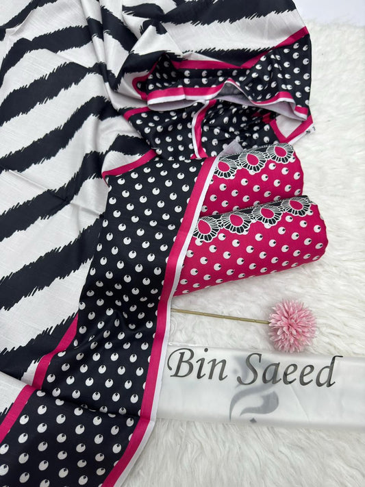 3pc Khaddar Bin Saeed-FF007