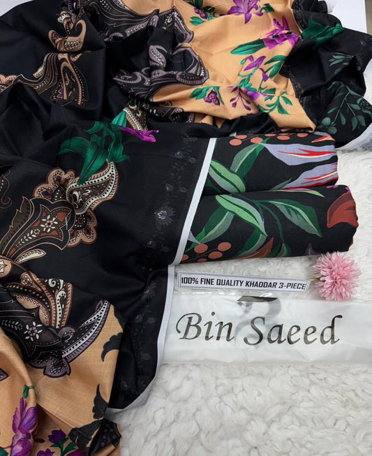 3pc Khaddar Bin Saeed-FF011