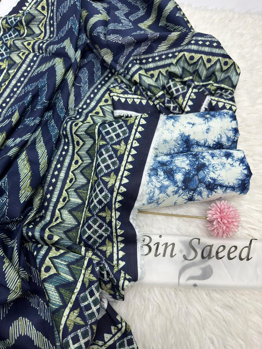 3pc Khaddar Bin Saeed-FF012