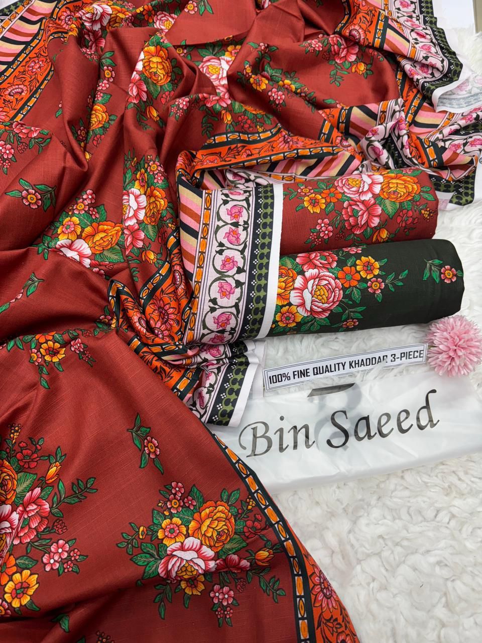 3pc Khaddar Bin Saeed-FF013