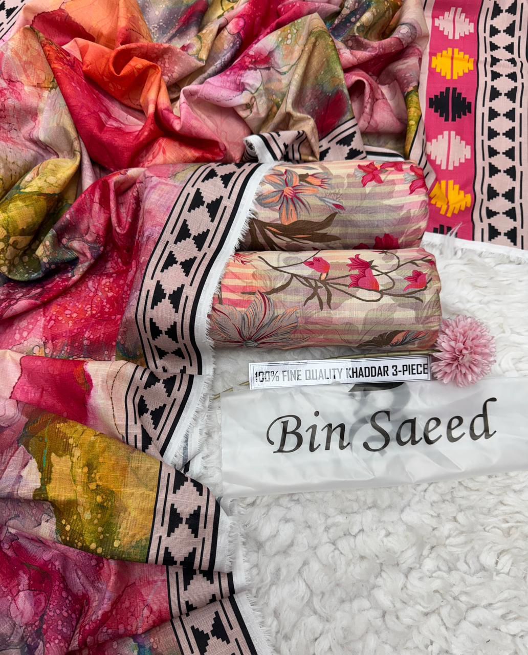 3pc Khaddar Bin Saeed-FF019