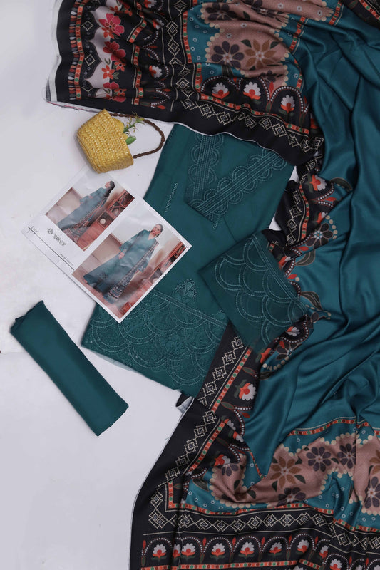 3pc Dhanak Branded-SD022