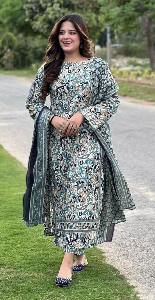 3pc Khaddar Bin Saeed-AH028