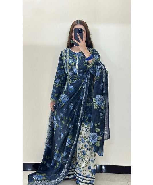 3pc Khaddar Bin Saeed-AH029