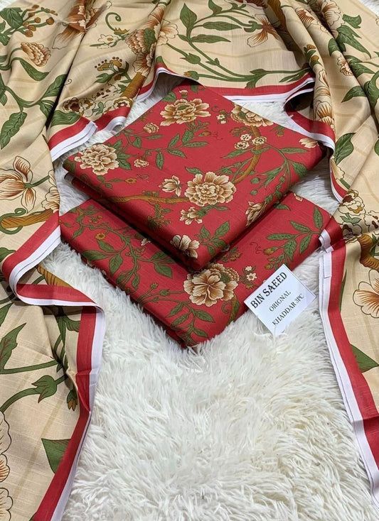 3pc Khaddar Bin Saeed-AH031