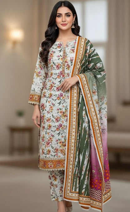 3pc Khaddar Bin Saeed-AH039