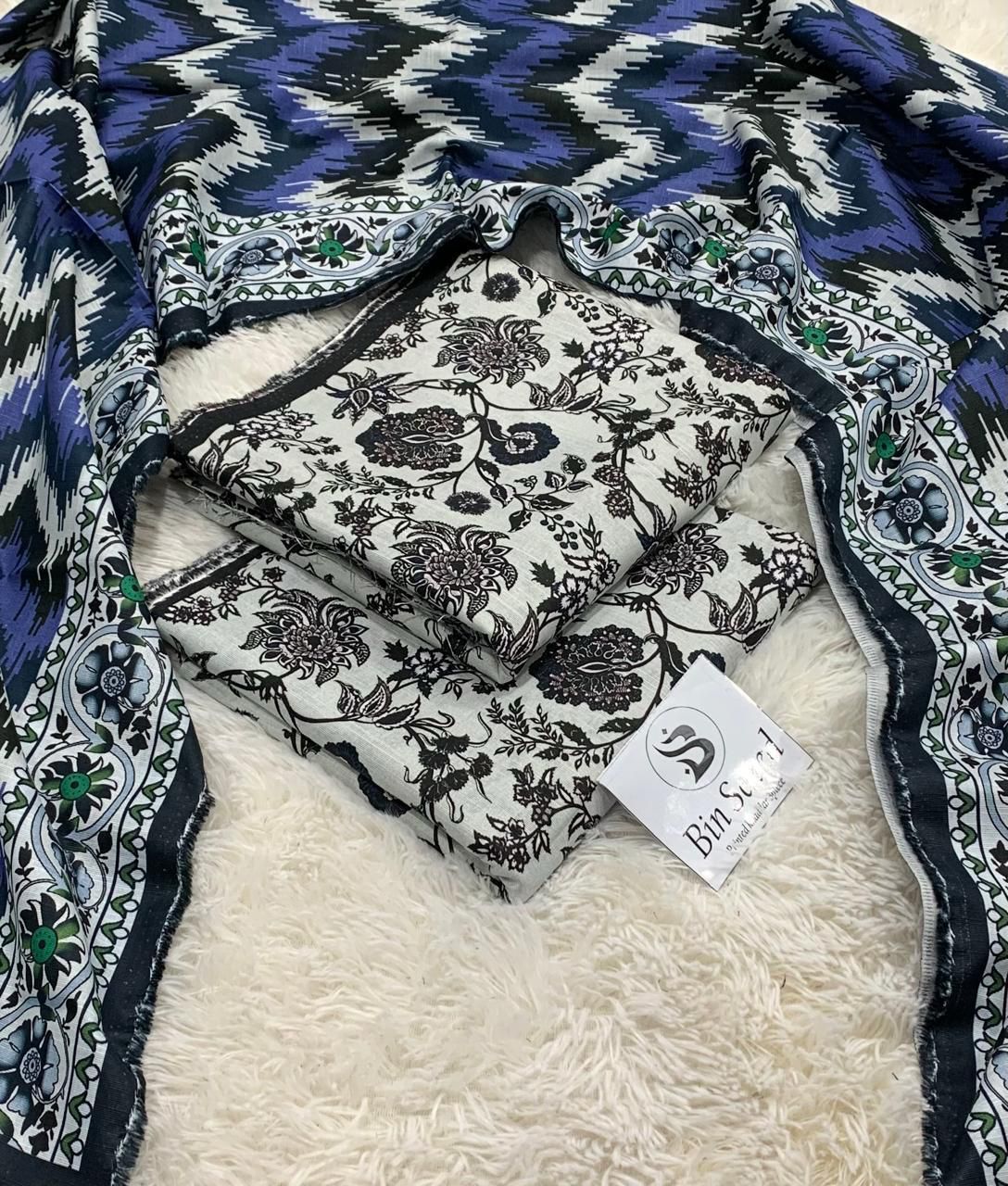 3pc Khaddar Bin Saeed-AH044