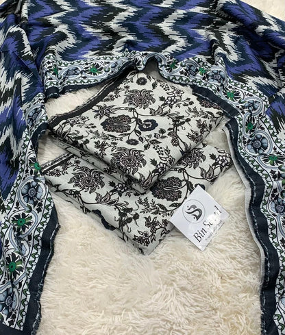 3pc Khaddar Bin Saeed-AH044