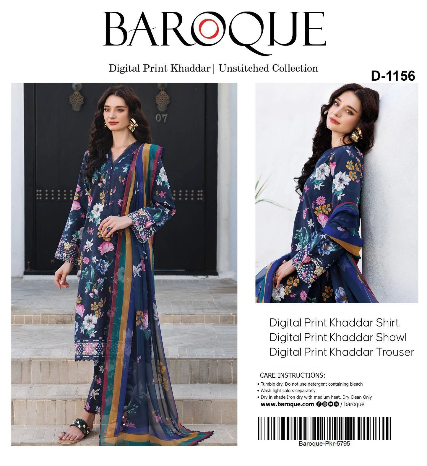 3pc Khaddar Baroque-ZI003